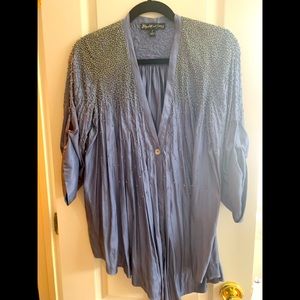 Elizabeth and James shirt in grey blue color